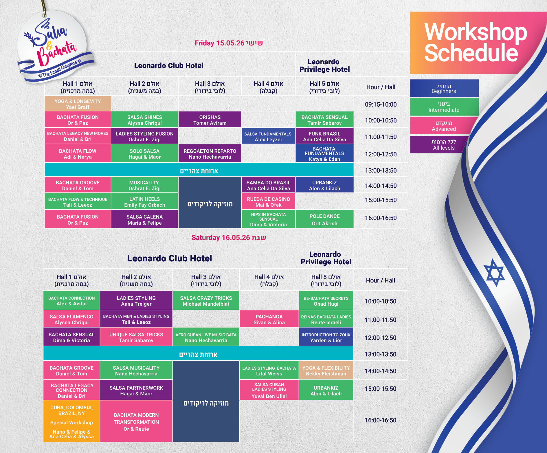 Workshops Schedule 2026